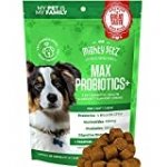 MAX 5-in-1 Probiotics for Dogs – 4 Billion CFUs per Chew + Prebiotics + Digestive Enzymes + Fiber. Occasional Diarrhea & Digestion Support. Immune System + Seasonal Allergies. Healthy Skin & Coat