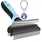 Dog Brush and Cat Brush – 2 Sided Pet Grooming Tool for Deshedding, Mats & Tangles Removing – No More Nasty Shedding and Flying Hair