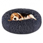FOCUSPET Dog Bed Cat Bed Donut, Pet Bed Faux Fur Cuddler Round Comfortable for Small Medium Large Dogs Ultra Soft Calming Bed Self Warming Indoor Sleeping Bed Multiple Sizes (20”/24”/32”/40”/46”)