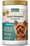NaturVet Quiet Moments Calming Aid Dog Supplement, Helps Promote Relaxation, Reduce Stress, Storm Anxiety, Motion Sickness for Dogs (Quiet Moments, 180 Soft Chews)