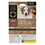 Nutri-Vet Defense Plus Flea & Tick Control for Large Dogs, 33 lb-66 lb, Model: 1030239