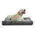 Furhaven Pet Dog Bed – Orthopedic Quilted Traditional Sofa-Style Living Room Couch Pet Bed with Removable Cover for Dogs and Cats, Iron Gray, Jumbo