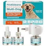 ProElobara Dog Calming Pheromone Diffuser: Dog Calming Pheromones Plug Diffuser – Reduces Stress & Anxiety Calming Pheromone Diffuser for Dogs – Calm Dogs 60 Supply (Blue)