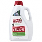 Nature’s Miracle P-98151 Dog Stain and Odor Remover, Enzymatic Formula for Urine Stains, Feces Stains, Vomit Stains and Drool Stains, Odor Control, 128 fl oz