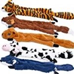 Dog Squeaky Toys 5 Pack, Pet Toys Crinkle Dog Toy No Stuffing Animals Dog Plush Toy Dog Chew Toy for Large Dogs and Medium Dogs Squeeky Doggie Toys Puppy Toys Squeak
