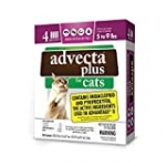 Advecta Plus Flea Protection for Small Cats, Long-Lasting and Fast-Acting Topical Flea Prevention, 4 Count