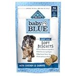 Blue Buffalo Baby BLUE Soft Biscuits with DHA, Natural Dog Treats for Puppies, Great for Training, with Chicken & Carrots, 8-oz. Bag