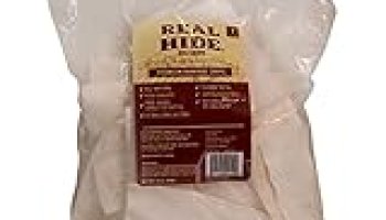 Real Hide | All Natural Dog Chew Treats – Premium Rawhide Chips – Long Lasting Grass Fed Free Range Beef Hide – Small/Medium/Large Dogs – 1 Pound