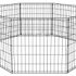 Zampa Portable Foldable Pet playpen Exercise Pen Kennel Carrying Case for Larges Dogs Small Puppies /Cats | Indoor / Outdoor Use | Water Resistant