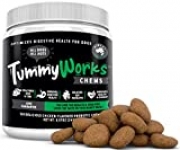 TummyWorks Probiotic Chews for Dogs. Relieves Diarrhea, Upset Stomach, Gas, Constipation & Bad Breath, Itching, Allergies & Yeast Infections. With Digestive Enzymes & Prebiotics. Made in USA 120 count