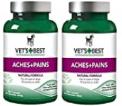 Vet’s Best Aspirin Free Aches & Pains Dog Supplements LimitedQuantity 50 Chewable Tablets (Pack of 2)