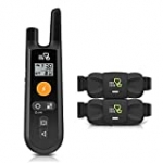 DOG CARE Dog Training Collar- Rechargeable Training Collar with 3 Training Modes and Waterproof Vibration Collar, Large Remote Range, 2 Receivers Dog Training Collar with Remote