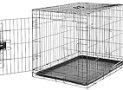Amazon Basics – Durable, Foldable Metal Wire Dog Crate with Tray, Single Door, 36 x 23 x 25 Inches, Black