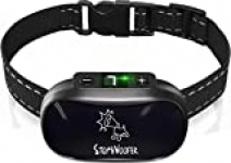 STOPWOOFER Dog Bark Collar – No Shock, No Pain, Humane Barking Control Device for Small, Medium and Large Dogs – w/2 Vibration & Beep Modes -Training Collar with Automatic Modes to Control Dog