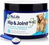 Advanced Glucosamine Powder for Dogs for Arthritis Pain Relief & Hip Dysplasia, Supports Joint Health & Reduces Inflammation with Glucosamine, Chondroitin, MSM & Coral Calcium, 6oz Powder