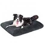 OXS Dog Bed Long Plush Pet Bed, Comfortable Faux Fur Washable Crate Mat for Jumbo Large Medium Dogs with Anti-Slip Backing