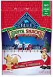 Blue Buffalo Santa Snacks Oatmeal & Cinnamon Crunchy Dog Treat Biscuits, 11-oz Bag