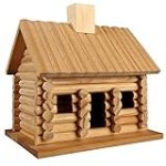 9”; Log Cabin Birdhouse by Make Market®