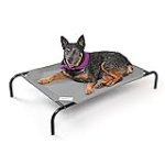COOLAROO The Original Cooling Elevated Dog Bed, Indoor and Outdoor, Medium, Grey