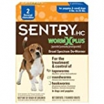 Sentry Worm X Plus 7 Way De-Wormer Treats and Controls for Dog Puppies 6 count Small