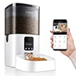 Balimo 6L Smart Pet Feeder for Dog and Cat, Automatic Feeder with 1080P HD Camera for Video Recording, Timer Programmable Feeding, APP Remotely Control, up to 4 Meals per Day, 2.4G Wi-Fi only