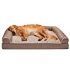 Calming Dog Bed, Donut Cuddler Cat Bed, Round Bed for Small Medium Large Dogs, Pet Cat Bed with Raised Rim, Machine Washable (Up to 25/35/55/100lbs)