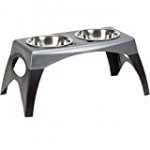 Bergan Elevated Double Bowl Feeder