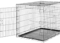 Amazon Basics – Durable, Foldable Metal Wire Dog Crate with Tray, Single Door, 42 x 28 x 30 Inches, Black