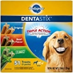 PEDIGREE DENTASTIX Large Dog Dental Care Treats Original, Beef & Fresh Variety Pack, 2.76 lb.Pack (51 Treats)