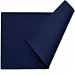 Gorilla Grip Silicone Pet Feeding Mat, Easy Clean, Large, 23×15, Dishwasher Safe, Waterproof, Raised Edges, Pets Placemat Tray Mats to Stop Dog and Cat Food Spills and Water Bowl Messes, Navy