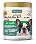 Veterinarian Strength Advanced Probiotics, Healthy Enzymes and PB6 Probiotic Supplement For Your Dogs Stomach, Intestine, Digestion and GI Tract health, Made by NaturVet, 120 Soft Chews