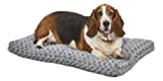 MidWest Homes for Pets Plush Dog Bed Ombre Swirl Dog Bed & Cat Bed Gray 35L x 23W x 2H Inches for Med. / Large Dog Breeds