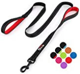 Primal Pet Gear Dog Leash 6ft Long – Traffic Padded Two Handle – Heavy Duty – Double Handles Lead for Control Safety Training – Leashes for Large Dogs or Medium Dogs