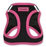 Voyager Step-In Air Dog Harness – All Weather Mesh Step in Vest Harness for Small and Medium Dogs by Best Pet Supplies – Pink, Small