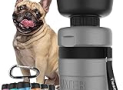 lesotc Upgraded Dog Water Bottle Foldable,Portable Dog Water Dispenser,Leak Proof Pet Water Bottle for Dogs,Dog Travel Water Bottle for Outdoor Walking,Hiking,Travel,BPA Free,Lightweight