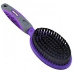 Hertzko Bristle Brush for Dogs and Cats with Long or Short Hair – Dense Bristles Remove Loose Hair, Dander, Dust, and Dirt from Your Pet’s Top Coat