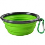 Pet Collapsible Bowl, Collapsible Dog Water Bowls for Cats Dogs, Portable Pet Feeding Watering Dish for Walking Parking Traveling (Small – 12 oz, Green)