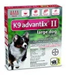 Advantix K9 Flea Killer Plus, Red,21-55 lbs. 4 Month Supply