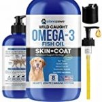 Omega 3 Fish Oil for Dogs – Better Than Salmon Oil for Dogs – Dog Fish Oil Supplement – Reduce Shedding & Itching – Supports Joints, Brain, Heart Health- Dog Skin and Coat Supplement – Fish Oil Liquid