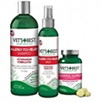 Vet’s Best Seasonal Allergy Kit | Soothes Dog Dry Skin | Relieves The Urge to Itch, Lick, and Scratch from Seasonal Allergies | 3 Piece Set