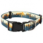 Timos Floral Print Puppy Dog Collar for Small Medium Large Dogs Collars with Safety Locking Buckle for Girls Female Dog