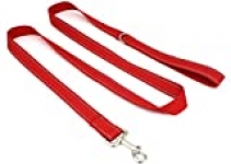 SUNNQ Reflective Dog Leash 6ft – Nylon Dog Leash for Small,Medium,Large Dogs – 6ft Leash with D Ring (1 inch X 6FT, RED)