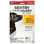 SENTRY PET CARE Fiproguard for Dogs, Flea and Tick Prevention for Dogs (45-88 Pounds), Includes 3 Month Supply of Topical Flea Treatments