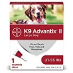 K9 Advantix II Flea and Tick Prevention for Large Dogs, 21-55 Pounds