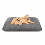 Magic Dog Super Soft Extra Large Dog Bed Orthopedic Pet Beds 47 Inch Jumbo Washable Anti Slip Dog Sleeping Mattress with Removable Cover, Light Grey XL