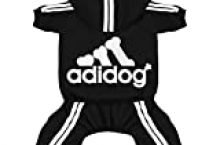 Scheppend Original Adidog Pet Clothes for Dog Cat Puppy Hoodies Coat Doggie Winter Sweatshirt Warm Sweater Dog Outfits, Black Medium
