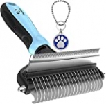2 Sided Pet Grooming Brush Effectively Reduces Shedding by Up to 95% Professional Deshedding Tool for Dogs and Cats