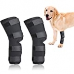 ROLLMOSS Canine Dog Knee Brace, Professional Dog Knee Brace for Hind Leg, Knee Brace for Dogs with Torn Acl Protect Dog Safety Dog Back Leg Braces for Prevent Injuries and Sprains Helps (S)