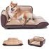 MidWest Homes for Pets Homes for Pets Quiet Time Fleece Bolster Pet Bed – Cream – 36 x 23 inch (40236)