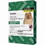 Amazon Brand – Solimo Flea, Tick & Mosquito Topical for Small Dogs (4-10 pounds), 6 Count